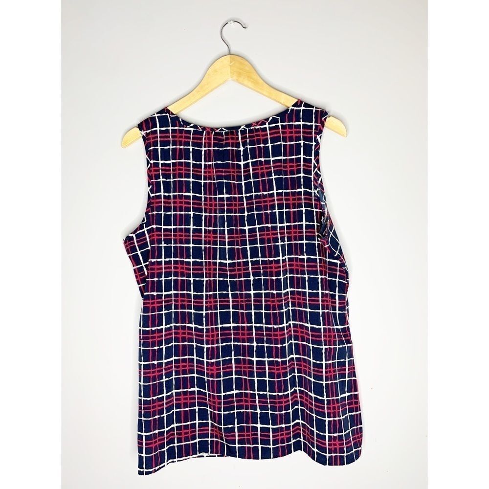 Banana Republic Factory Plaid Tank Top - Red, Blue, White - Picture 5 of 5